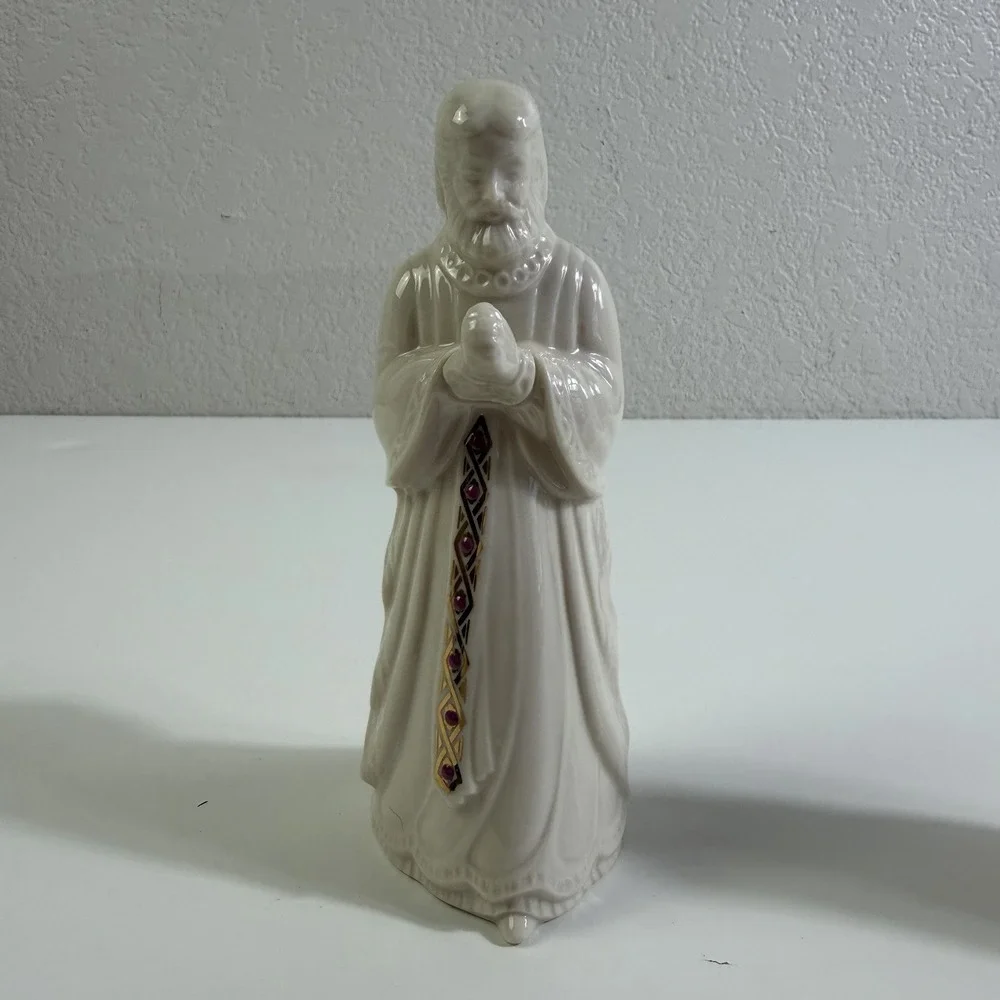 Vintage 1993 Lenox China Jewels Nativity Lot Joseph & Mary Made in USA